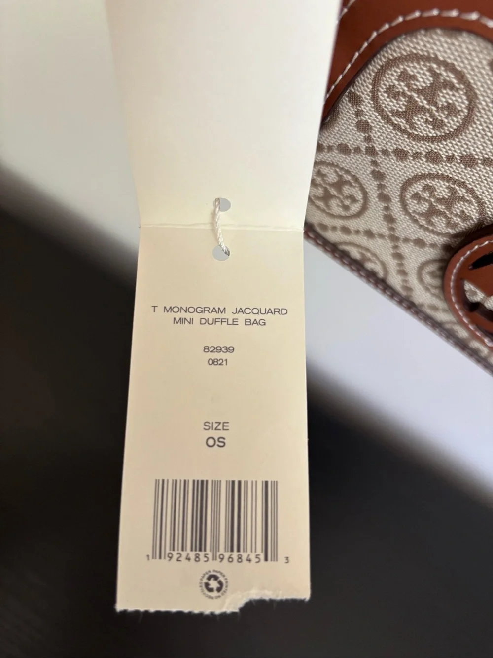 Tory Burch Brown and Cream Logo Crossbody Camera Bag